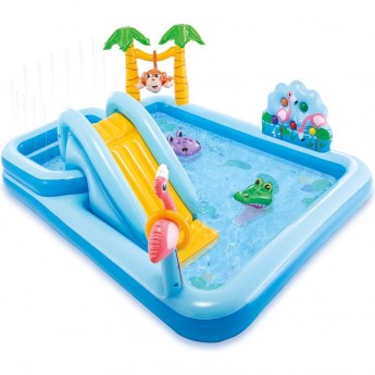 Игровой центр INTEX «ПРИКЛЮЧЕНИЯ В ДЖУНГЛЯХ» 57161 257х216х84 см, от 3 лет Игровой центр INTEX «ПРИКЛЮЧЕНИЯ В ДЖУНГЛЯХ» 57161 257х216х84 см, от 3 лет